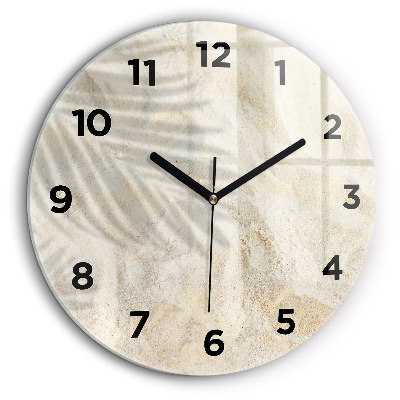 Fali üvegóra kerek 60 cm Pálmafás homok árnyéka