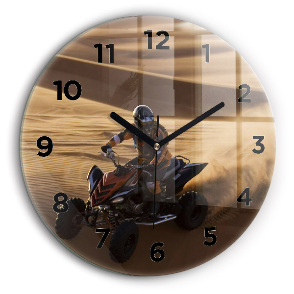 Kerek falióra 60 cm Quad a sivatagban