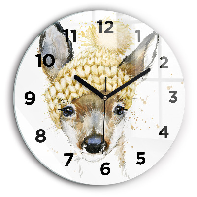 Egyedi üvegóra kerek 60 cm Szarvas