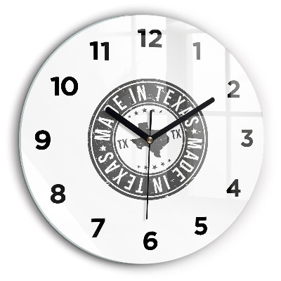 Fali üvegóra kerek 60 cm Texas bélyegző
