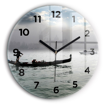 Kerek fali üvegóra 60 cm Gondola Velencében