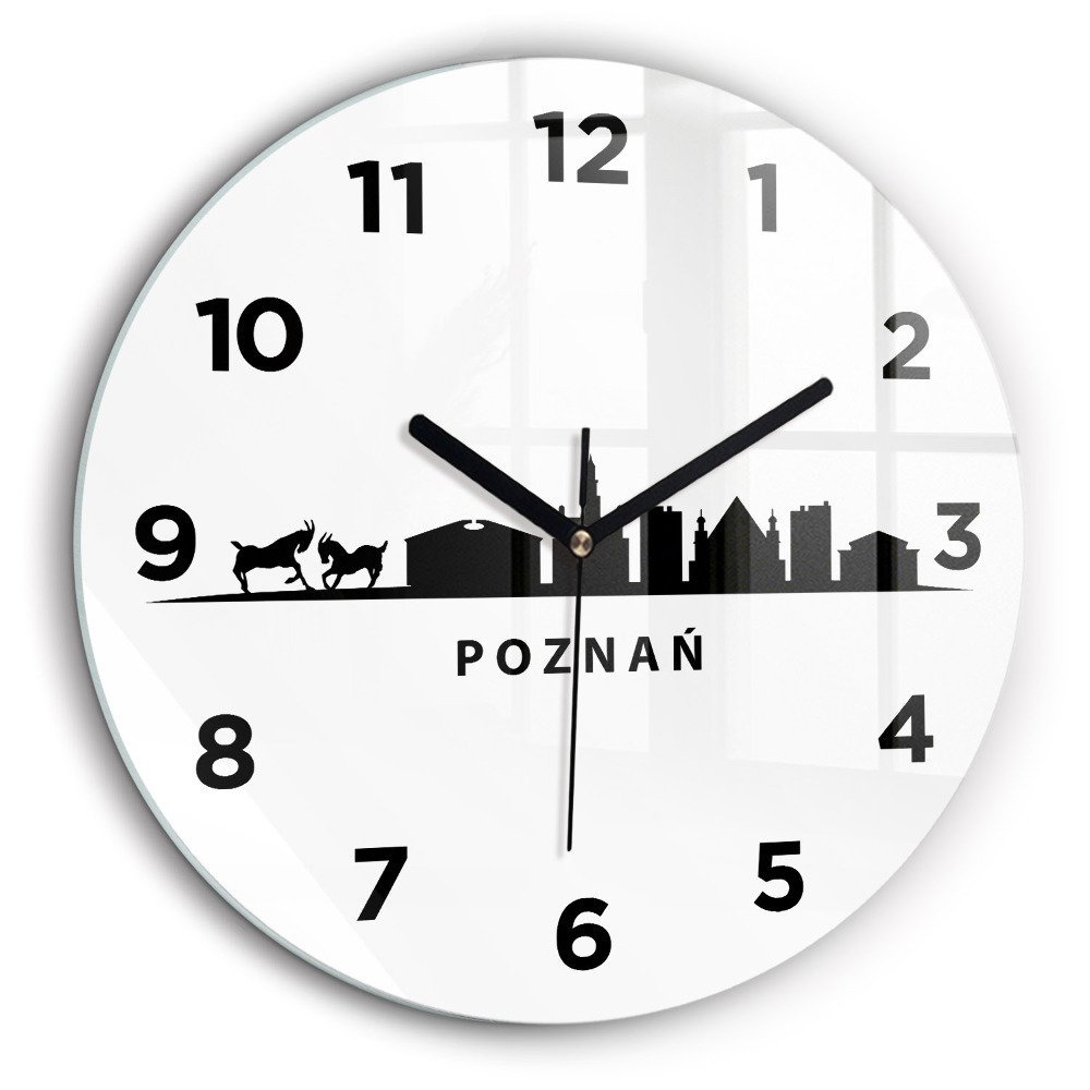 Fali üvegóra kerek 60 cm Poznani égbolt grafikája
