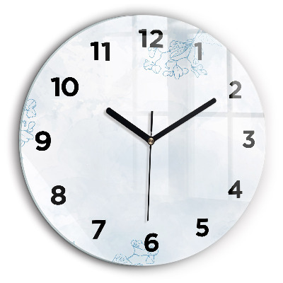 Kerek üvegóra 60 cm Növények vázlata