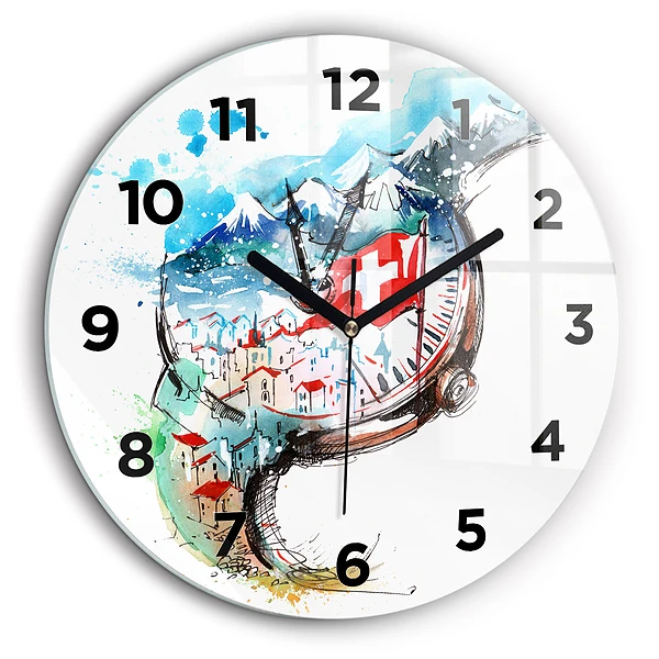 Kerek falióra 60 cm Svájci óra