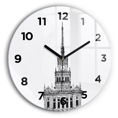 Kerek fali üvegóra 60 cm A Kultúra és Tudomány Palotája