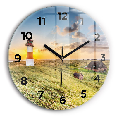 Kerek fali üvegóra 60 cm Világítótorony