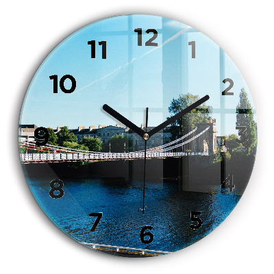 Fali üvegóra kerek 60 cm Lebegő hajó az óceánon