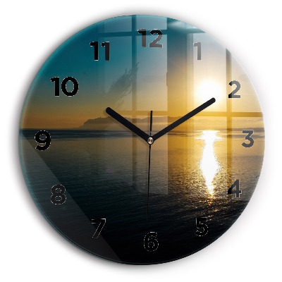 Egyedi üvegóra kerek 60 cm Olasz pizza