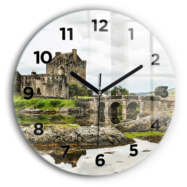Kerek falióra 60 cm Eilean Donan kastély Skóciában