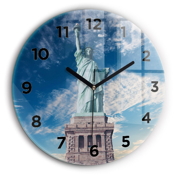 Kerek falióra 60 cm Szabadságszobor New York