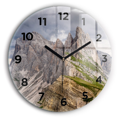 Kerek falióra 60 cm Sziklás hegyek
