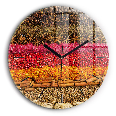 Kerek falióra 60cm Fűszerek sorai