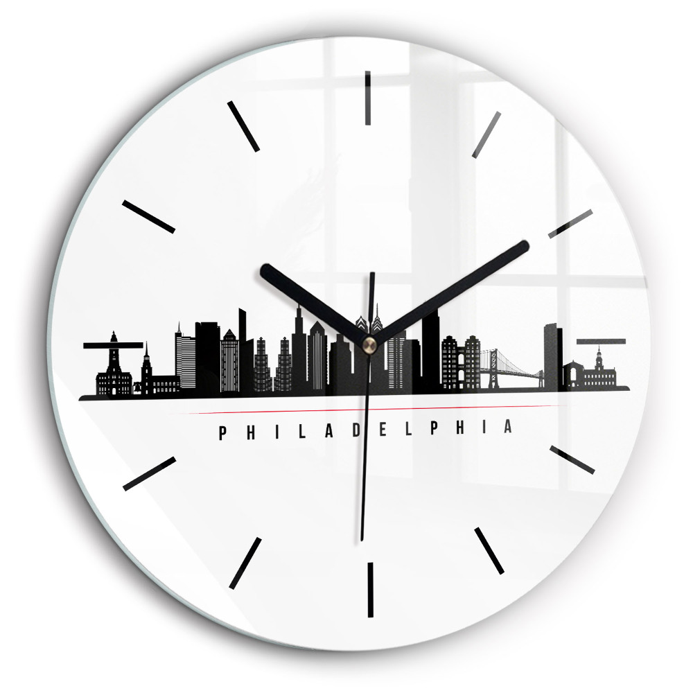 Kerek üvegóra 60cm Illusztráció Philadelphia