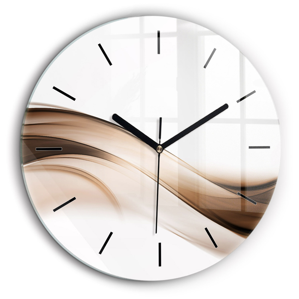 Egyedi üvegóra kerek 60cm Absztrakt vonal