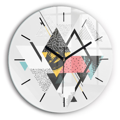 Kerek falióra 60cm Geometrikus minta