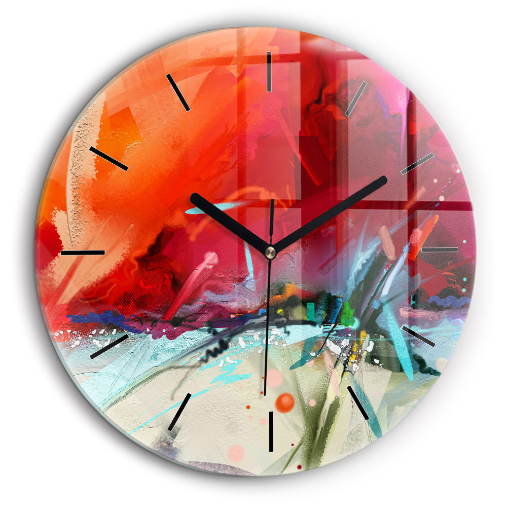 Kerek üvegóra 60cm Fűszerek sorai