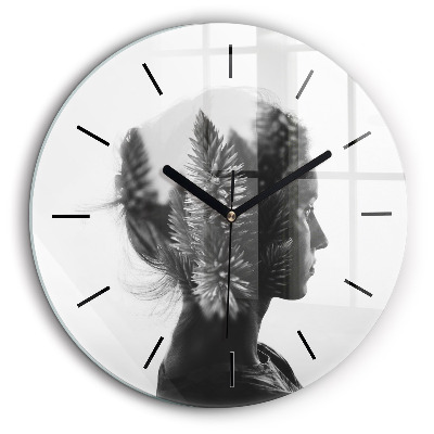 Kerek falióra 60cm Női portré