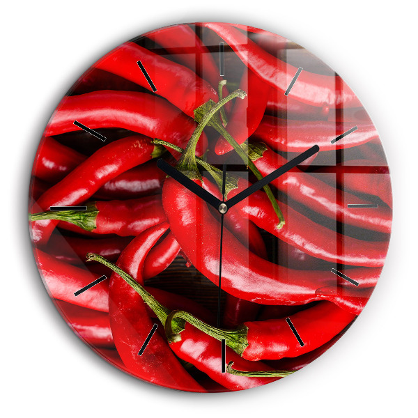 Kerek falióra 60cm Csípős paprika