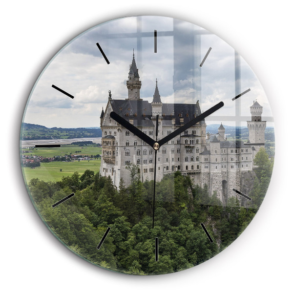 Kerek fali üvegóra 60cm Neuschwanstein kastély