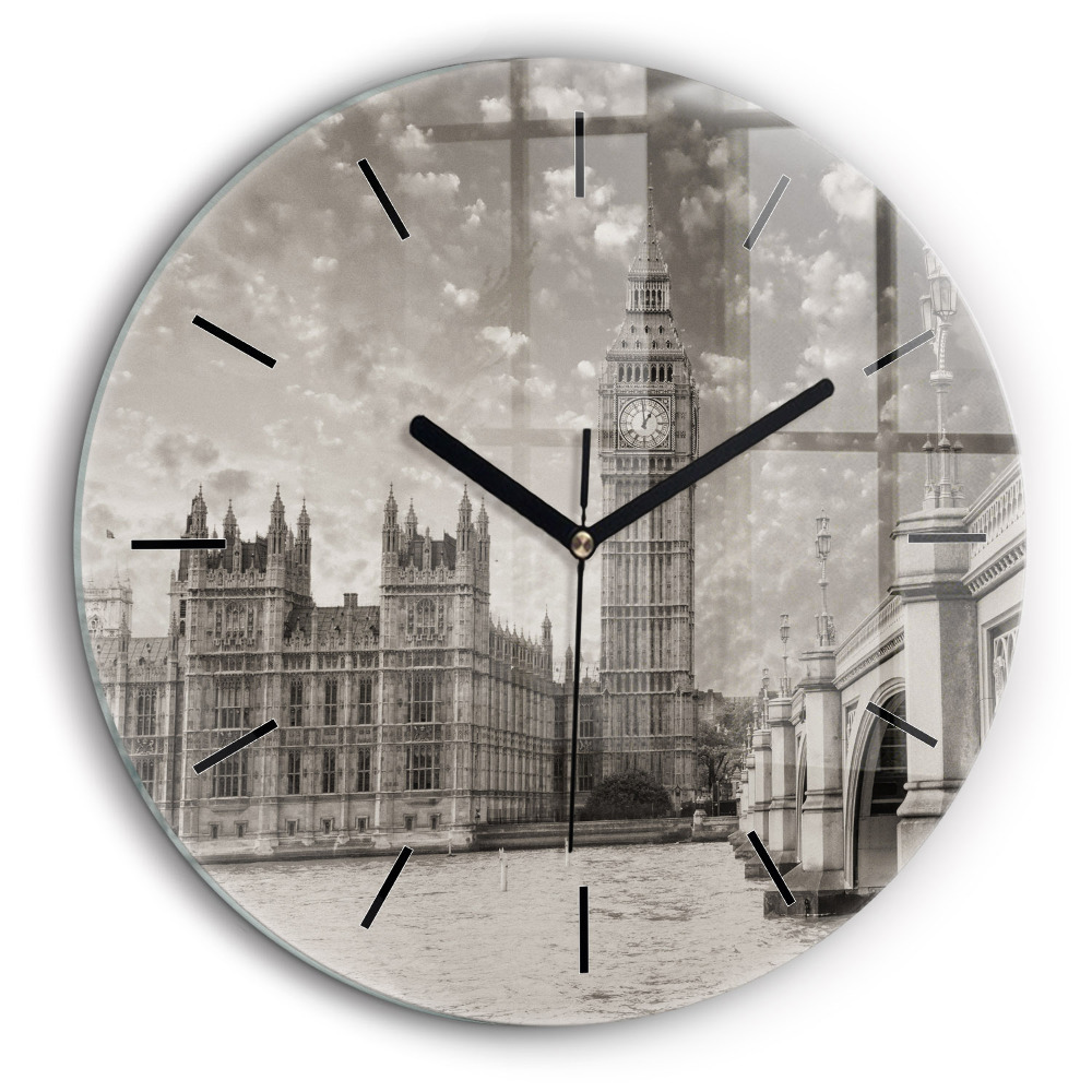 Kerek fali üvegóra 60cm London Big Ben