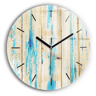 Kerek falióra 60cm Karcolt fa