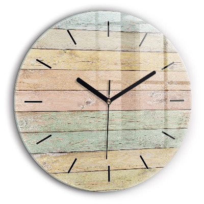 Kerek üvegóra 60cm Színes táblák