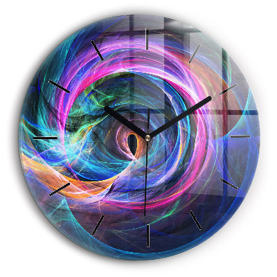 Kerek falióra 60cm Színes fraktál