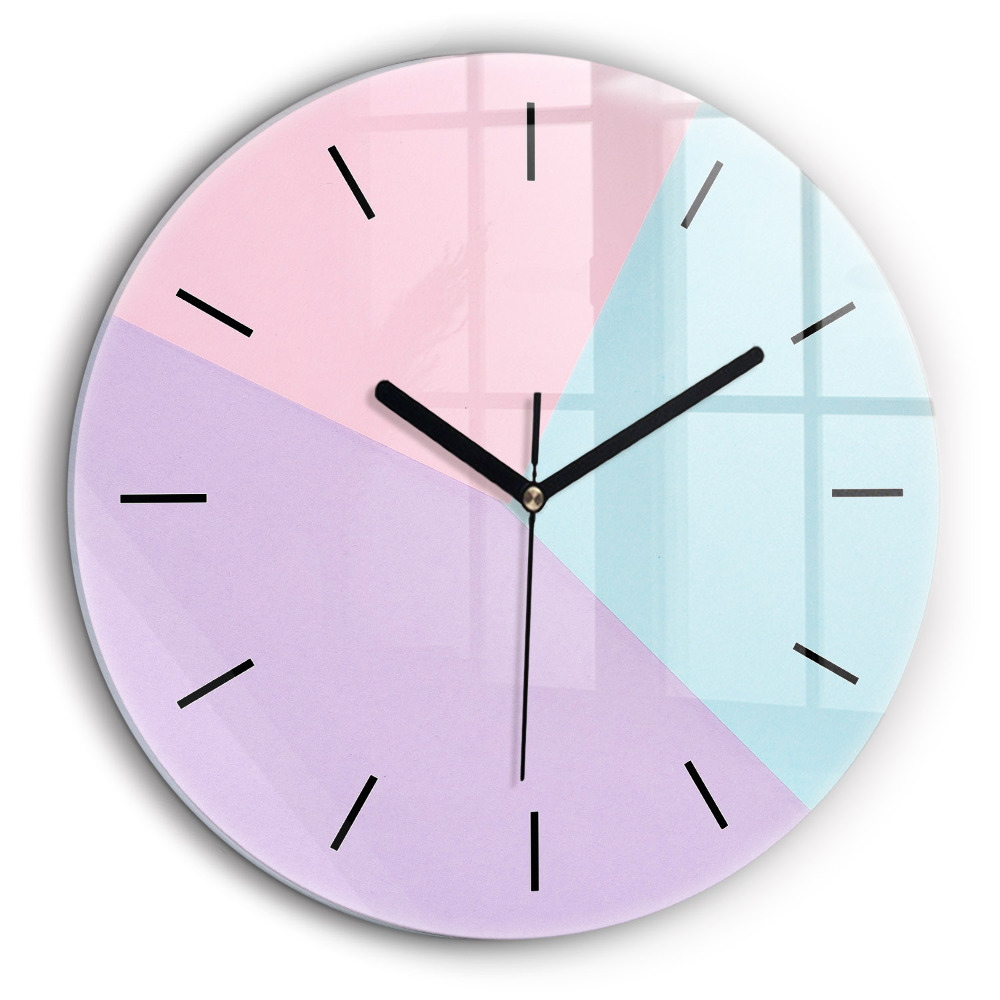 Fali üvegóra kerek 60cm Pasztell minta