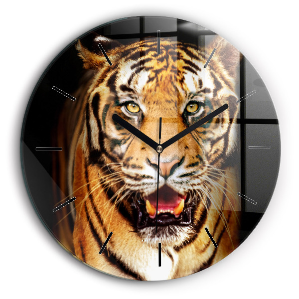 Fali üvegóra kerek 60cm Tigris - vadszem