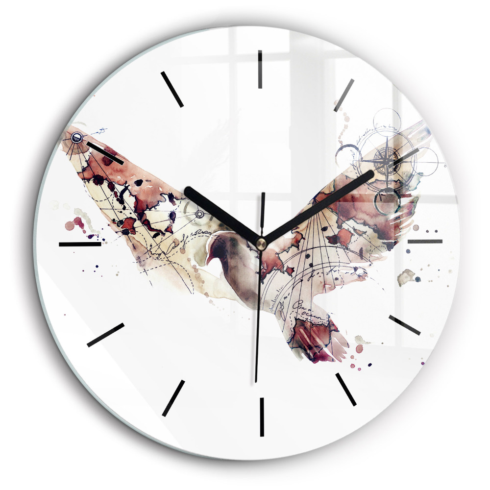 Kerek üvegóra 60cm Absztrakt nézet