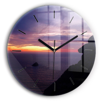 Egyedi üvegóra kerek 60cm Kőfej