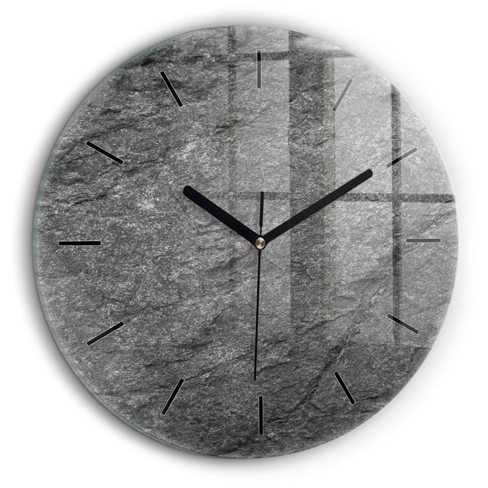 Kerek üvegóra 60cm Vulkanikus szikla