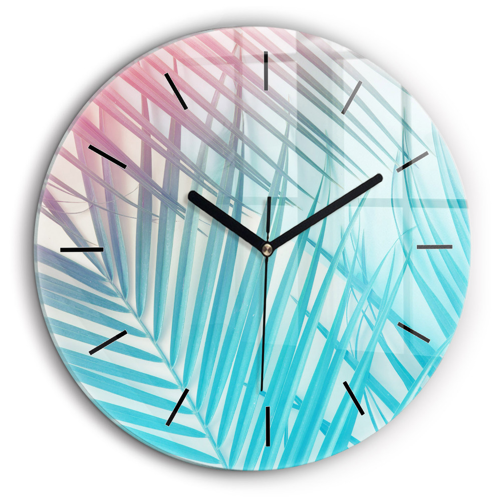 Kerek falióra 60cm Trópusi pálmafa