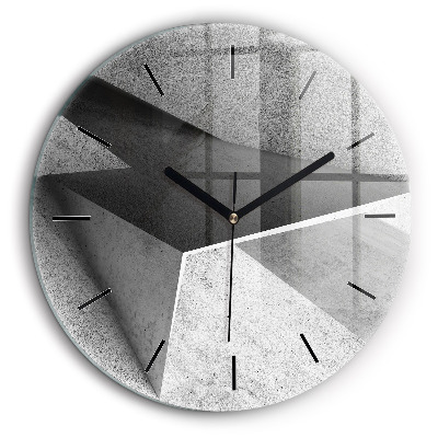 Egyedi üvegóra kerek 60cm Absztrakt háromszögek