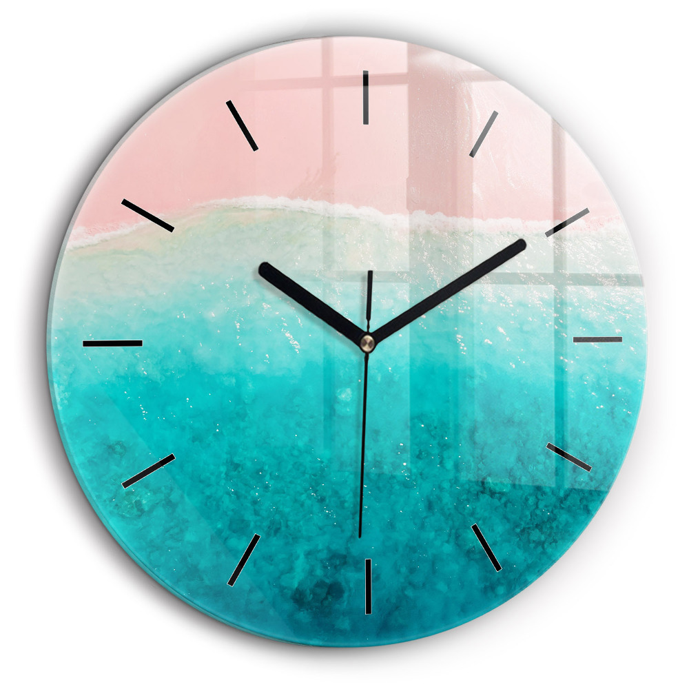 Kerek fali üvegóra 60cm Tengerparti homok