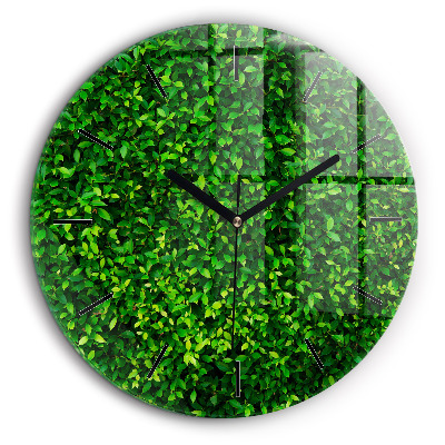 Kerek üvegóra 60cm Sövény levelek