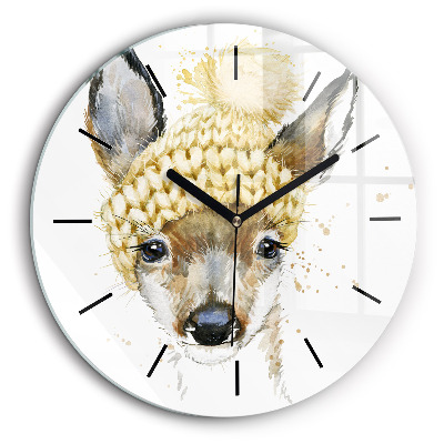 Egyedi üvegóra kerek 60cm Szarvas