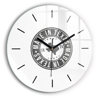 Fali üvegóra kerek 60cm Texas bélyegző