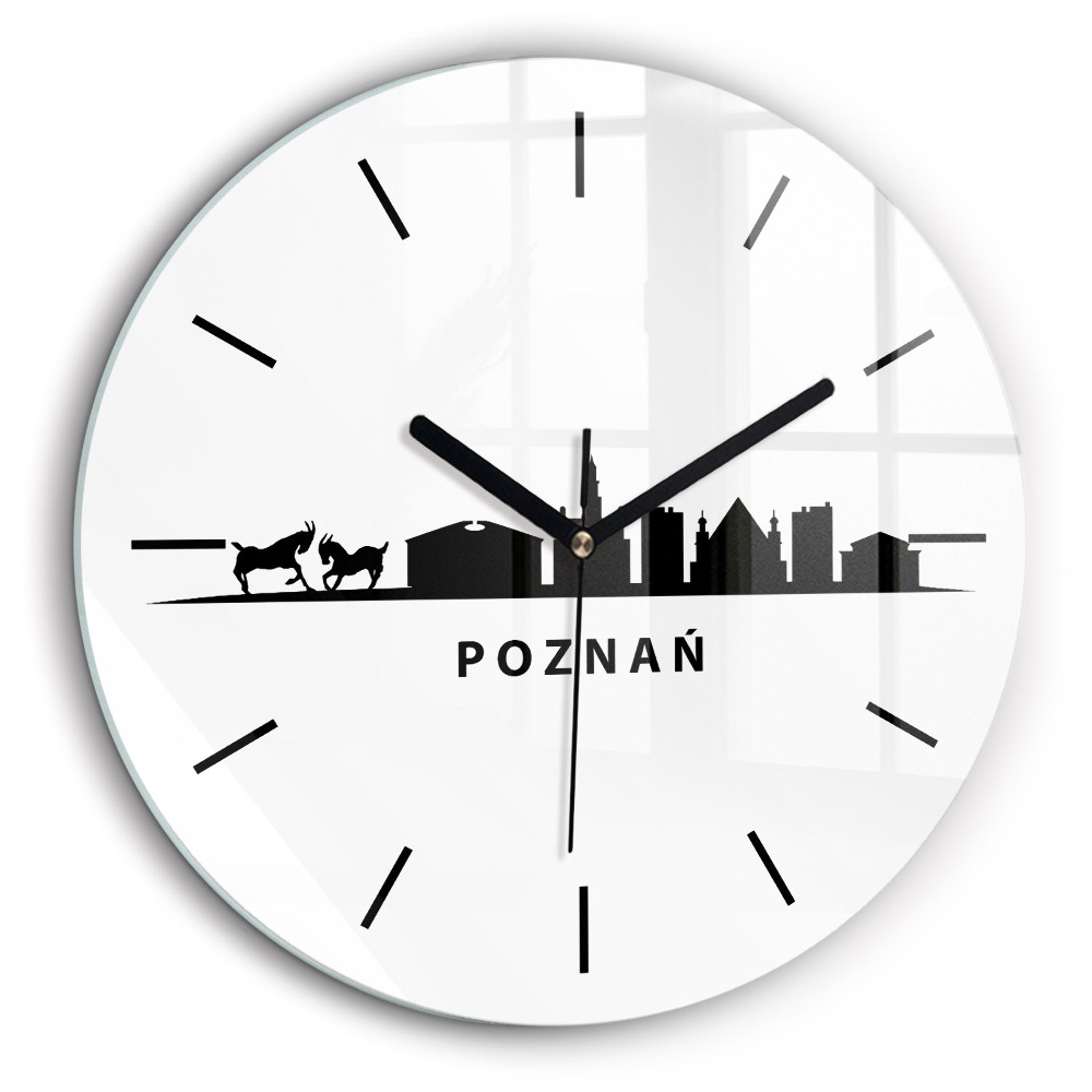 Fali üvegóra kerek 60cm Poznani égbolt grafikája