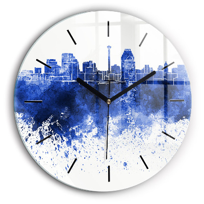 Kerek falióra 60cm San Antonio akvarell