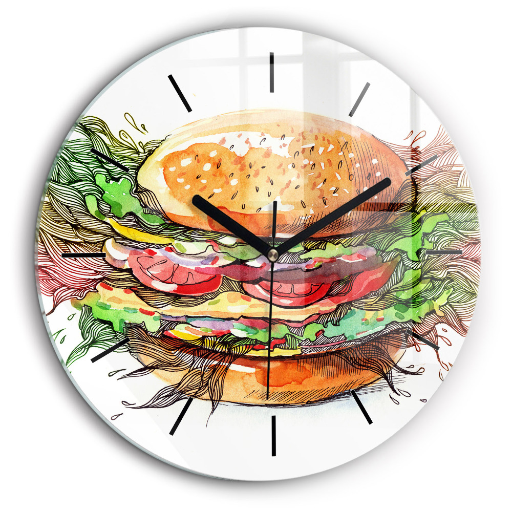 Kerek üvegóra 60cm XXL sajtburger