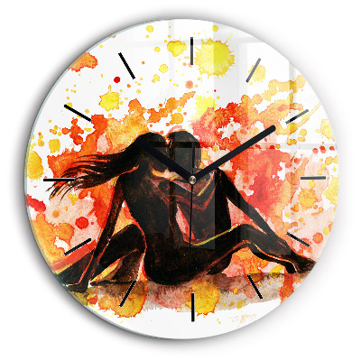 Kerek falióra 60cm Szerelem és egy szerelmes pár