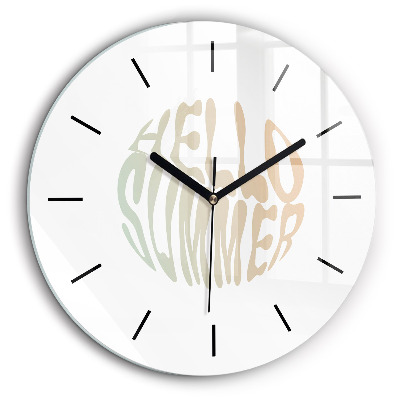 Fali üvegóra kerek 60cm Hello Summer!
