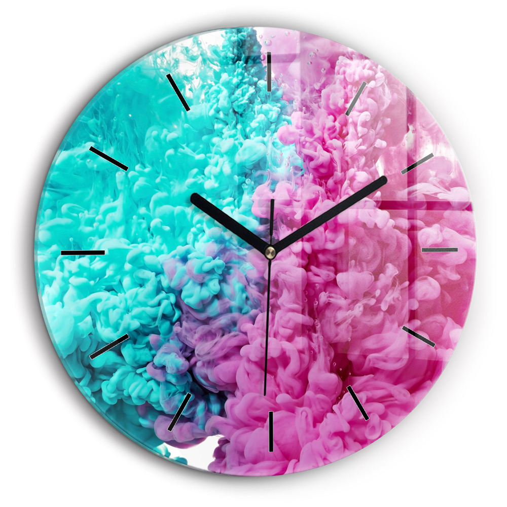 Kerek üvegóra 60cm Modern művészet - foltok