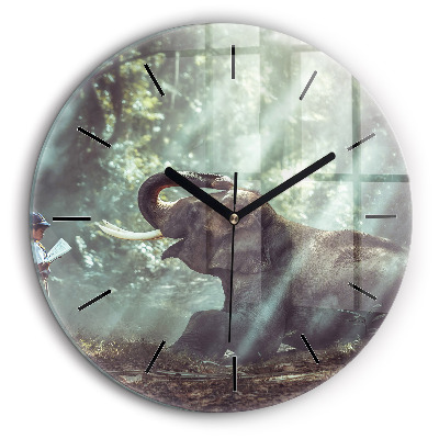 Fali üvegóra kerek 60cm Könyvet olvasó fiú