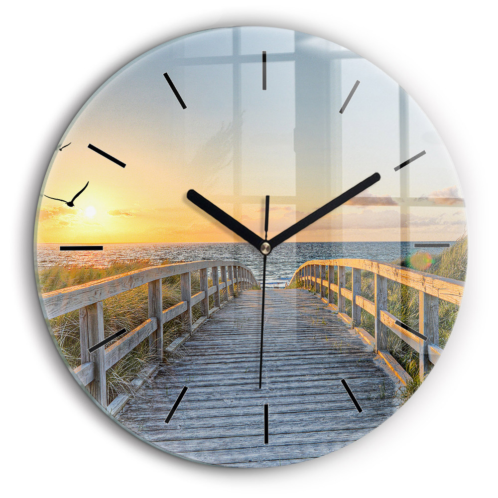 Fali üvegóra kerek 60cm Tengerparti nyaralás