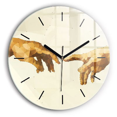 Kerek fali üvegóra 60cm Ádám megteremtése