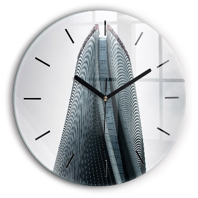 Kerek fali üvegóra 60cm Milánói felhőkarcoló
