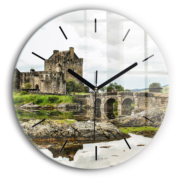 Kerek falióra 60cm Eilean Donan kastély Skóciában