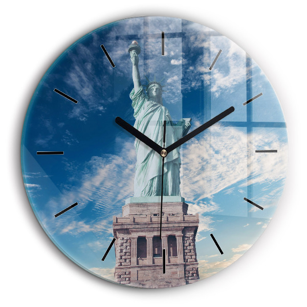 Kerek falióra 60cm Szabadságszobor New York